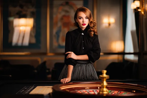 A confident dealer surrounded by casino chips inviting players to access their JILI998 account, reflecting quick and easy login options.